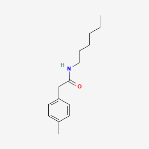 molecular formula C15H23NO B14959998 N-hexyl-2-(4-methylphenyl)acetamide 