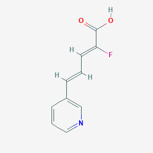 (2Z,4E)-2-fluoro-5-pyridin-3-ylpenta-2,4-dienoic acid