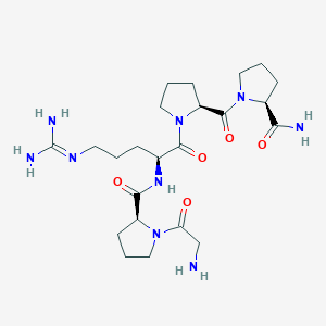 molecular formula C23H39N9O5 B149606 H-Gly-Pro-Arg-Pro-Pro-NH2 CAS No. 126047-84-5