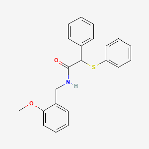 molecular formula C22H21NO2S B14960613 N-(2-methoxybenzyl)-2-phenyl-2-(phenylsulfanyl)acetamide 