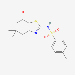 molecular formula C16H18N2O3S2 B14960742 N-(5,5-dimethyl-7-oxo-4,6-dihydro-1,3-benzothiazol-2-yl)-4-methylbenzenesulfonamide 