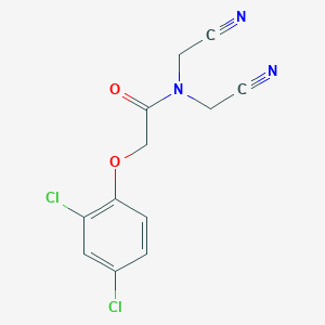 molecular formula C12H9Cl2N3O2 B14960847 N,N-bis(cyanomethyl)-2-(2,4-dichlorophenoxy)acetamide 