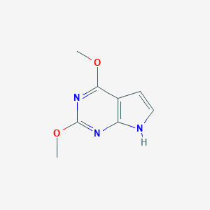 molecular formula C8H9N3O2 B014961 2,6-Dimethoxy-7-deazapurine CAS No. 90057-09-3