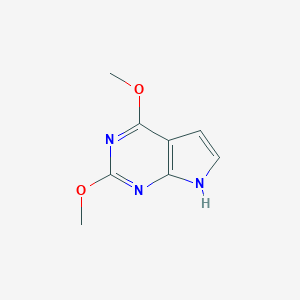 molecular formula C8H9N3O2 B014961 2,4-dimethoxy-7H-pyrrolo[2,3-d]pyrimidine CAS No. 90057-09-3