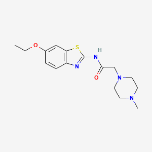 molecular formula C16H22N4O2S B14961058 N-(6-ethoxy-1,3-benzothiazol-2-yl)-2-(4-methylpiperazin-1-yl)acetamide 
