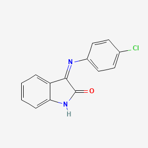molecular formula C14H9ClN2O B1496139 3-((4-Chlorophenyl)imino)indolin-2-one CAS No. 57644-24-3