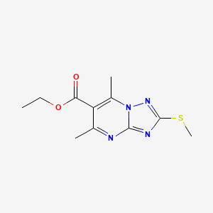 molecular formula C11H14N4O2S B14961416 Ethyl 5,7-dimethyl-2-(methylsulfanyl)[1,2,4]triazolo[1,5-a]pyrimidine-6-carboxylate 