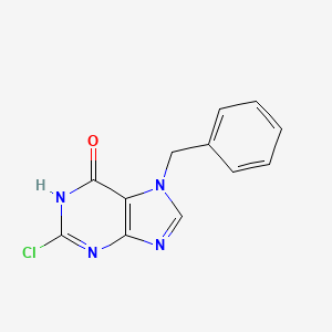 molecular formula C12H9ClN4O B1496150 7-benzyl-2-chloro-3H-purin-6-one CAS No. 56025-88-8