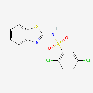 molecular formula C13H8Cl2N2O2S2 B14961566 N-(1,3-benzothiazol-2-yl)-2,5-dichlorobenzenesulfonamide 
