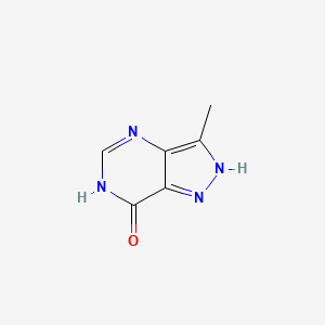 3-Methyl-2,4-dihydro-7h-pyrazolo[4,3-d]pyrimidin-7-one
