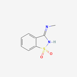 molecular formula C8H8N2O2S B1496163 N-methyl-1,2-benzisothiazol-3-amine 1,1-dioxide CAS No. 7677-47-6