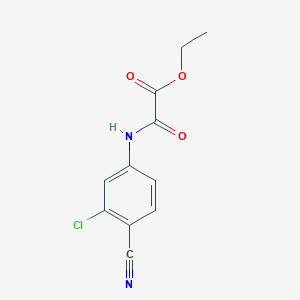 molecular formula C11H9ClN2O3 B14961667 Ethyl [(3-chloro-4-cyanophenyl)carbamoyl]formate 