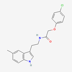 molecular formula C19H19ClN2O2 B14961675 2-(4-chlorophenoxy)-N-[2-(5-methyl-1H-indol-3-yl)ethyl]acetamide 