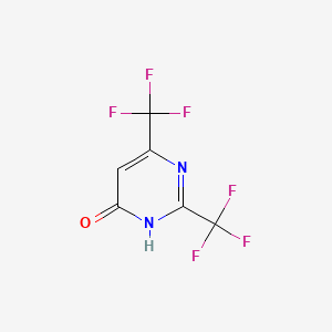molecular formula C6H2F6N2O B1496169 2,6-Bis(trifluoromethyl)pyrimidin-4-ol CAS No. 884-30-0