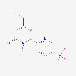 6-(Chloromethyl)-2-[5-(trifluoromethyl)-2-pyridyl]pyrimidin-4-ol