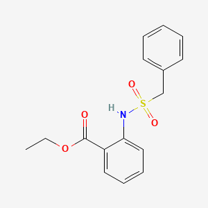 molecular formula C16H17NO4S B14961768 Ethyl 2-[(benzylsulfonyl)amino]benzoate 