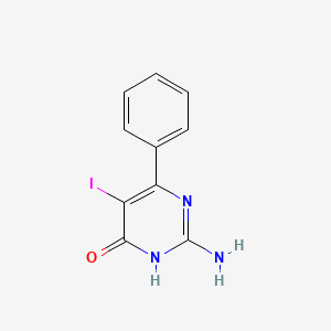 2-Amino-5-iodo-6-phenyl-4-pyrimidinone