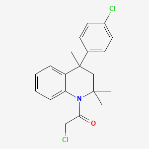 molecular formula C20H21Cl2NO B14961772 2-chloro-1-[4-(4-chlorophenyl)-2,2,4-trimethyl-3,4-dihydroquinolin-1(2H)-yl]ethanone 