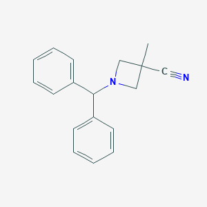 1-Benzhydryl-3-methylazetidine-3-carbonitrile