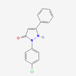 molecular formula C15H11ClN2O B14961885 1-(4-chlorophenyl)-3-phenyl-1H-pyrazol-5-ol 