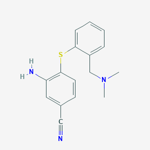 Benzonitrile, 3-amino-4-((2-((dimethylamino)methyl)phenyl)thio)-