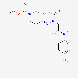 molecular formula C20H24N4O5 B14962043 ethyl 2-{2-[(4-ethoxyphenyl)amino]-2-oxoethyl}-3-oxo-3,5,7,8-tetrahydropyrido[4,3-c]pyridazine-6(2H)-carboxylate 