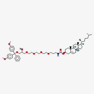 molecular formula C61H89NO10 B1496208 Cholesteryl N-(16-O-(dimethoxytrityl)-15-hydroxy-4,7,10,13-tetraoxa-hexadecyl)carbamate 