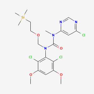 1-(6-Chloropyrimidin-4-yl)-3-(2,6-dichloro-3,5-dimethoxyphenyl)-1-methyl-3-((2-(trimethylsilyl)ethoxy)methyl)urea