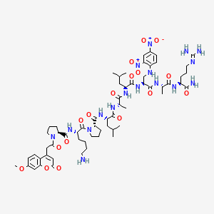 molecular formula C61H89N17O17 B1496235 Mca-Pro-Lys-Pro-Leu-Ala-Leu-Dap(Dnp)-Ala-Arg-NH2 CAS No. 396717-35-4