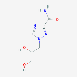 molecular formula C6H10N4O3 B14962526 1-(2,3-dihydroxypropyl)-1H-1,2,4-triazole-3-carboxamide 