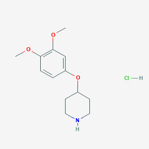 molecular formula C13H20ClNO3 B1496255 4-(3,4-Dimethoxyphenoxy)piperidine HCl 