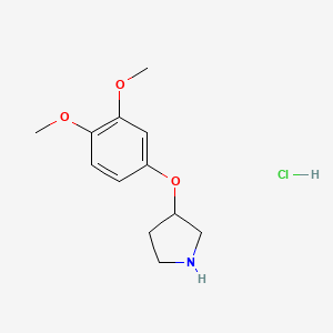 3-(3,4-Dimethoxyphenoxy)-pyrrolidine HCl