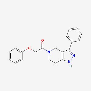 molecular formula C20H19N3O2 B14962740 2-Phenoxy-1-(3-phenyl-1,4,6,7-tetrahydropyrazolo[4,3-c]pyridin-5-yl)ethanone 