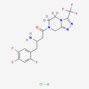 3-amino-1-[5,6-dihydro-5,6-d2-3-(trifluoromethyl)-1,2,4-triazolo[4,3-alpha]pyrazin-7(8H)-yl-5,6-d2]-4-(2,4,5-trifluorophenyl)-1-butanone,monohydrochloride