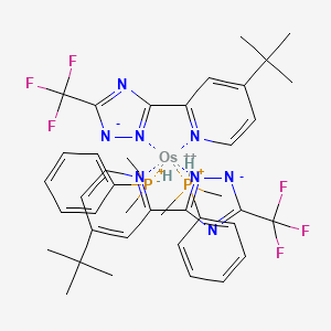 molecular formula C40H48F6N8OsP2+2 B1496281 Os(bpftz)2(PPhMe2)2,Osmium(II) bis(3-(trifluoromethyl)-5-( 