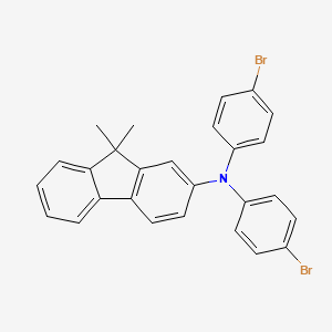 molecular formula C27H21Br2N B1496285 N,N-Bis(4-bromophenyl)-9,9-dimethyl-9H-fluoren-2-amine 