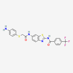 molecular formula C23H17F3N4O2S2 B1496286 ZM223 