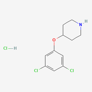 molecular formula C11H14Cl3NO B1496292 4-(3,5-Dichlorophenoxy)piperidine HCl 