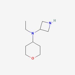 molecular formula C10H20N2O B14962934 N-ethyl-N-(oxan-4-yl)azetidin-3-amine 