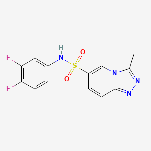 molecular formula C13H10F2N4O2S B14963003 N-(3,4-difluorophenyl)-3-methyl[1,2,4]triazolo[4,3-a]pyridine-6-sulfonamide CAS No. 1325303-44-3