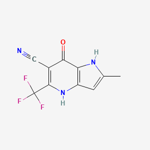 7-hydroxy-2-methyl-5-(trifluoromethyl)-1H-pyrrolo[3,2-b]pyridine-6-carbonitrile