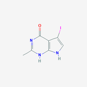 5-Iodo-2-methyl-3,7-dihydro-pyrrolo[2,3-D]pyrimidin-4-one