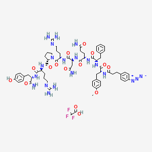 (3-(4-Azidophenyl)propionyl1,D-Tyr(Me)2,Arg6,Arg8,Tyr-NH29)-Vasopressin Trifluoroacetate