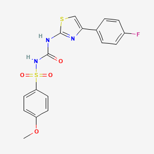 molecular formula C17H14FN3O4S2 B14963327 N-{[4-(4-fluorophenyl)-1,3-thiazol-2-yl]carbamoyl}-4-methoxybenzenesulfonamide 