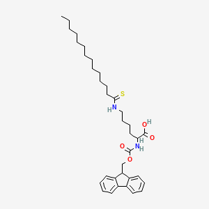 N2-[(9H-fluoren-9-ylmethoxy)carbonyl]-N6-(1-thioxotetradecyl)-L-Lysine