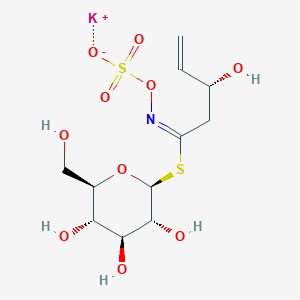 molecular formula C11H18KNO10S2 B1496337 2-Hydroxybut-3-enyl-glucosinolat potassium salt, HPLC Grade CAS No. 21087-77-4