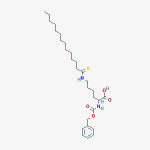 2-(Phenylmethoxycarbonylamino)-6-(tetradecanethioylamino)hexanoic acid