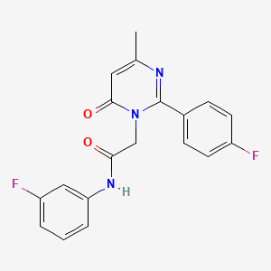 molecular formula C19H15F2N3O2 B14963453 N-(3-fluorophenyl)-2-[2-(4-fluorophenyl)-4-methyl-6-oxopyrimidin-1(6H)-yl]acetamide 