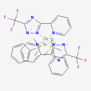 molecular formula C32H32F6N8OsP2+2 B1496362 Os(fptz)2(PPhMe2)2,Osmium(II) bis(3-(trifluoromethyl)-5-(2 