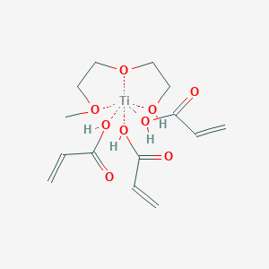 2-(2-Methoxyethoxy)ethanol;prop-2-enoic acid;titanium